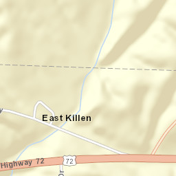 East Killen Alabama Street Map