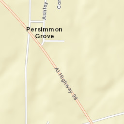 Persimmon Grove Alabama Street Map