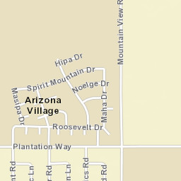 Arizona Village Arizona Street Map