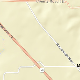 McGee Town Alabama Street Map