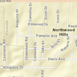 Northwood Hills Alabama Street Map