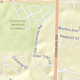 Chisholm Hills Alabama Street Map