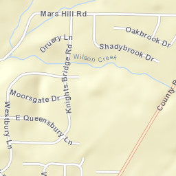 Twin Brooks Alabama Street Map