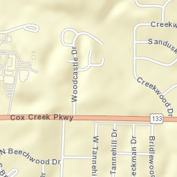 Beechwood Alabama Street Map