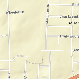 Bellemeade Alabama Street Map