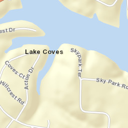 Lake Coves Alabama Street Map