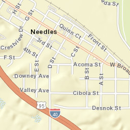 305-399 W Broadway St, Needles, CA 92363, USA Street Map