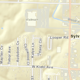 Sylvan Hills Arkansas Street Map