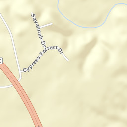 Cypress Forest Alabama Street Map
