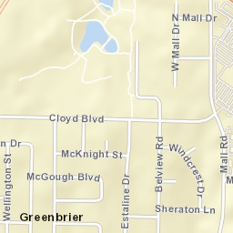 Greenbrier Alabama Street Map
