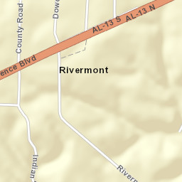 Elm Acres Alabama Street Map