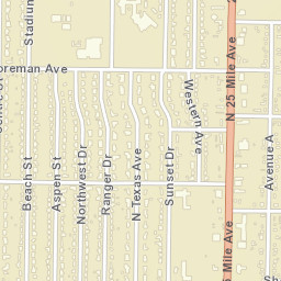 Plains Avenue, Hereford, TX 79045, USA Street Map