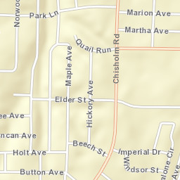 Windsor Heights Alabama Street Map