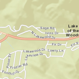 Lake of the Woods California Street Map