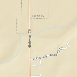 OK-76 Lindsay Oklahoma Street Map