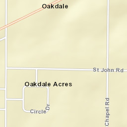 Oakdale Acres Alabama Street Map