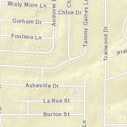 Blue Spring Garden Alabama Street Map