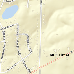 The Woodlands Alabama Street Map