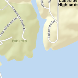 Lakeside Highlands Alabama Street Map