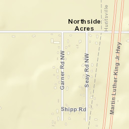 Northside Acres Alabama Street Map