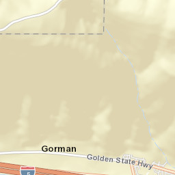 Gorman California Street Map