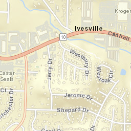 Secluded Hills Arkansas Street Map