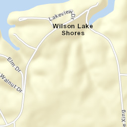 Wilson Lake Shores Alabama Street Map
