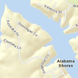Alabama Shores Alabama Street Map