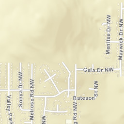 Cherokee Hills Alabama Street Map