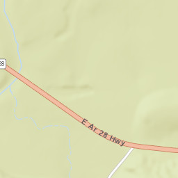 Arkansas 28, Ouachita National Forest, Parks Street Map