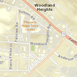 Woodland Heights Arkansas Street Map