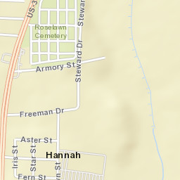 Hannah Alabama Street Map