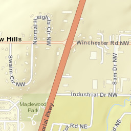 Meadow Hills Alabama Street Map