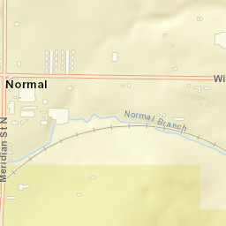 Normal Alabama Street Map