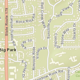 Oak Creek Arizona Street Map