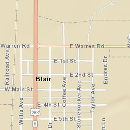 4th Street, Blair, OK 73526, USA Street Map