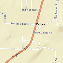 Boles Arkansas Street Map