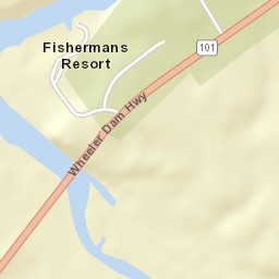 Fishermans Resort Alabama Street Map