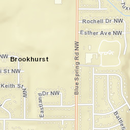 Lakewood Manor Alabama Street Map