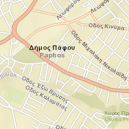Paphos Street Map