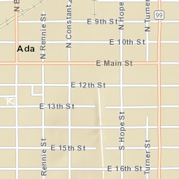 801 North Broadway Avenue, Ada, OK Street Map