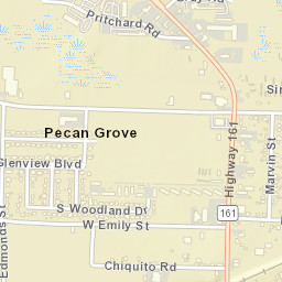 Pecan Grove Arkansas Street Map