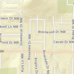 Greenbriar Alabama Street Map