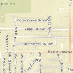 Grove View Acres Alabama Street Map