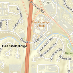 1446-1532 Breckenridge Drive Little Rock Street Map