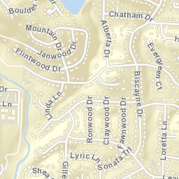 8719 Evergreen Drive, Little Rock, AR Street Map