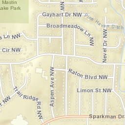 Parkwood Estates Alabama Street Map