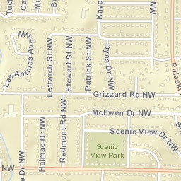 Scenic View Alabama Street Map