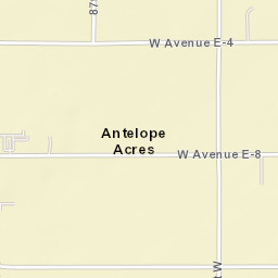 Antelope Acres California Street Map