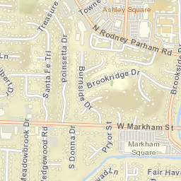 9555-9637 W Markham St, Little Rock, AR Street Map